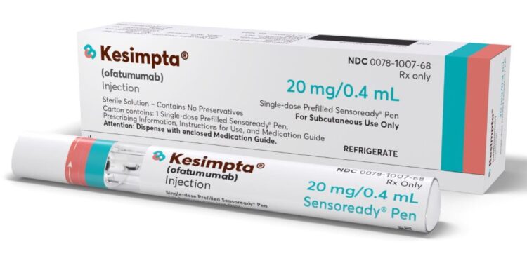 FDA одобрило Kesimpta, терапию нацеливания на В-клетки при рецидивирующем РС 1 Kesimpta Кесимпта